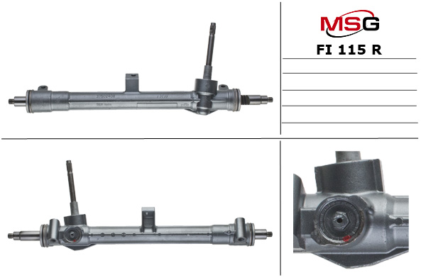 MSG - FI115R - Рульова рейка без ГПК відновлена  Fiat Bravo 07-16, Lancia Delta 08-14