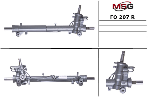 MSG - FO207R - Рулевая рейка с ГУР восстановленная FORD FIESTA V (JH_, JD_) 01-09,FUSION (JU_) 02-09
