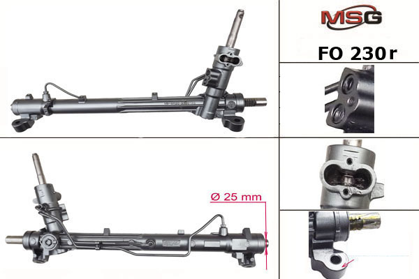 MSG - FO230R - Рейка кермова з г/п (відновлена) Ford Focus, Focus C-MAX II 1.6D-2.0LPG 07.04-09.12