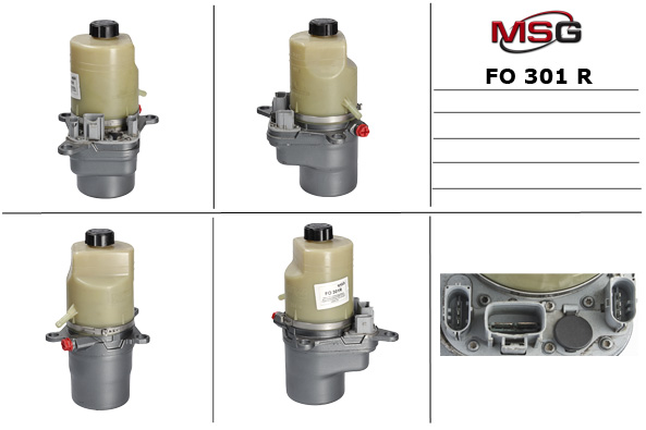 MSG - FO301R - Насос ГУР с ЭУР восстановленный FORD FOCUS C-MAX 2003-2010,FOCUS 2004-2012
