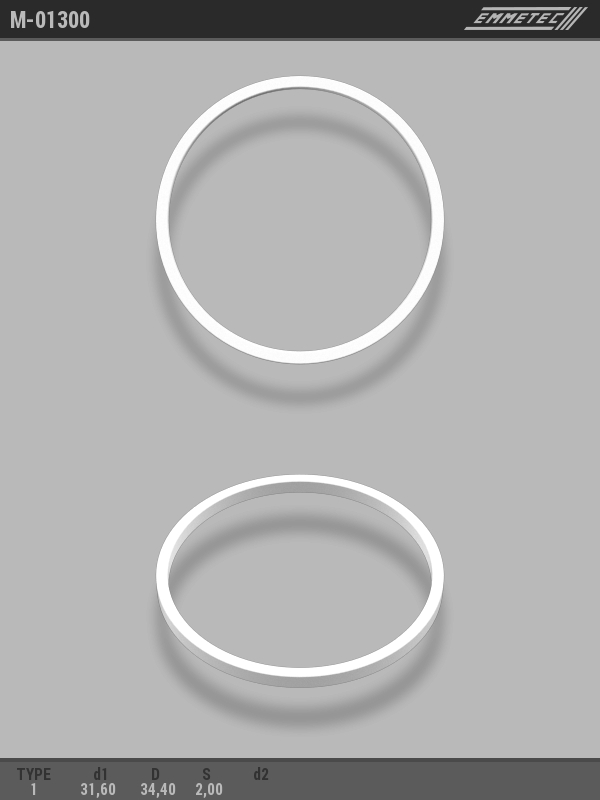 MSG - M-01300 - Кольцо тефлоновое O31,6x34,4 S2 тип 1 MSG - M-01300 - Кольцо тефлоновое O31,6x34,4 S2 тип 1