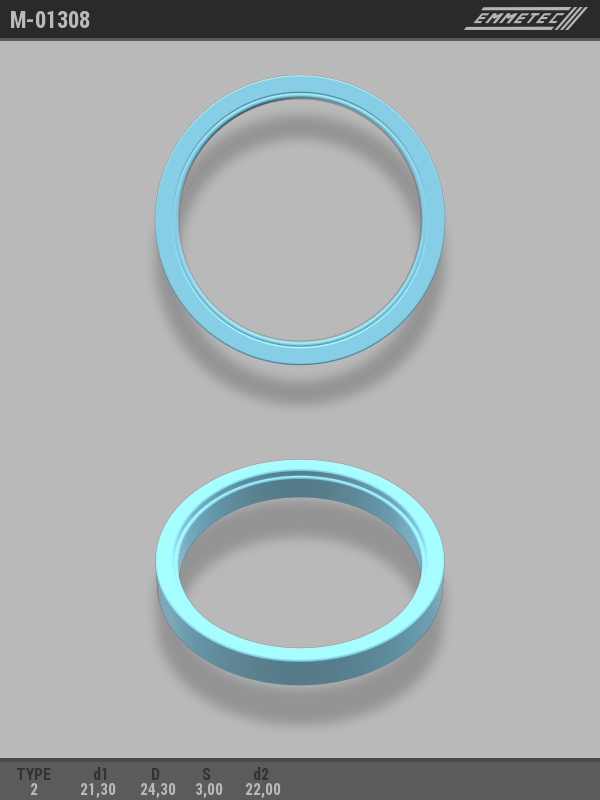 MSG - M-01308 - Кольцо тефлоновое O21,3x24,3 S3 O вала 22 тип 2 MSG - M-01308 - Кольцо тефлоновое O21,3x24,3 S3 O вала 22 тип 2