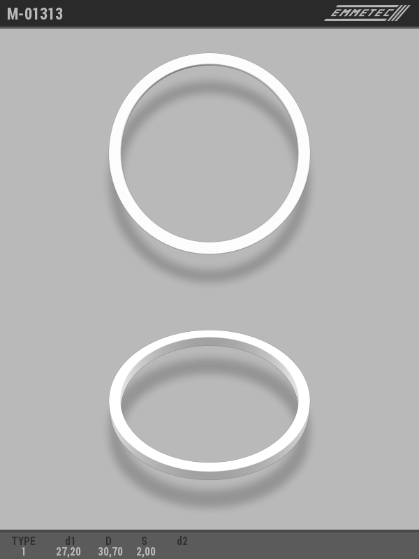 MSG - M-01313 - Кольцо тефлоновое O27,2x30,7 S2 тип 1 MSG - M-01313 - Кольцо тефлоновое O27,2x30,7 S2 тип 1