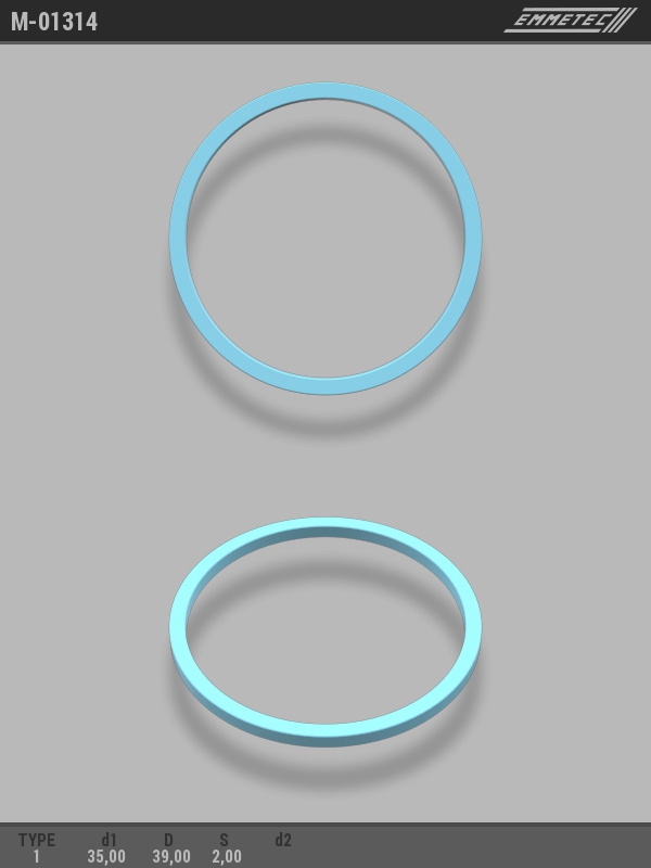 MSG - M-01314 - Кольцо тефлоновое O35x39 S2 тип 1