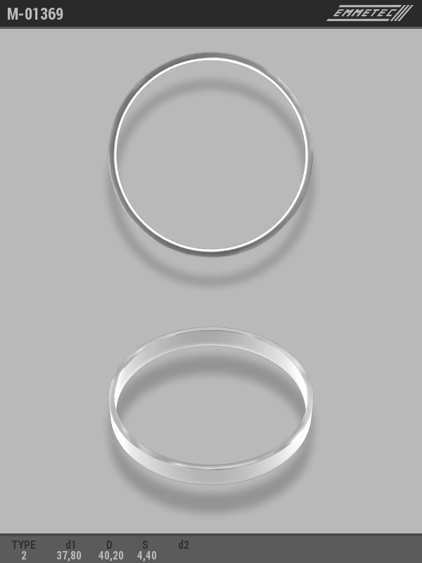 MSG - M-01369 - Кольцо тефлоновое O37,8x40,2 S4,4 тип 2