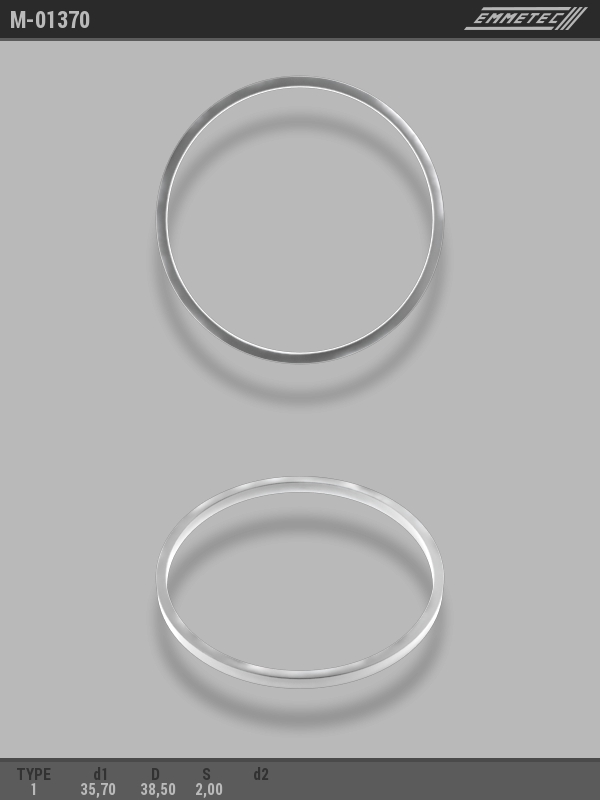 MSG - M-01370 - Кольцо тефлоновое O35,7x38,5 S2 тип 1 MSG - M-01370 - Кольцо тефлоновое O35,7x38,5 S2 тип 1