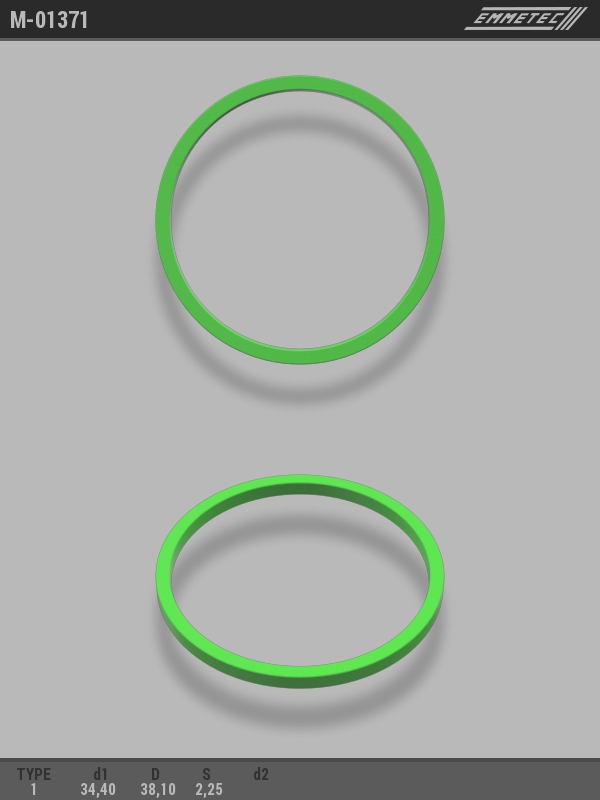 MSG - M-01371 - Кольцо тефлоновое O34,4x38,1 S2,25 тип 1 MSG - M-01371 - Кольцо тефлоновое O34,4x38,1 S2,25 тип 1