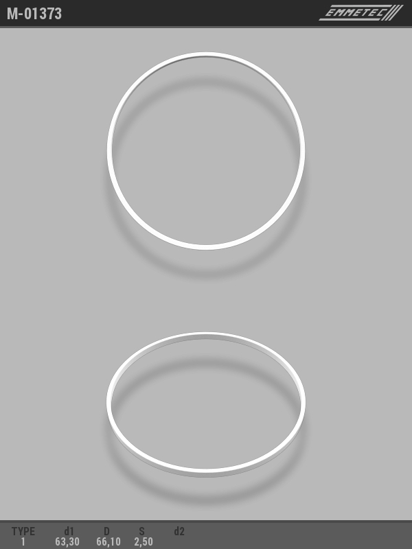 MSG - M-01373 - Кольцо тефлоновое O63,3x66,1 S2,5 тип 1 MSG - M-01373 - Кольцо тефлоновое O63,3x66,1 S2,5 тип 1