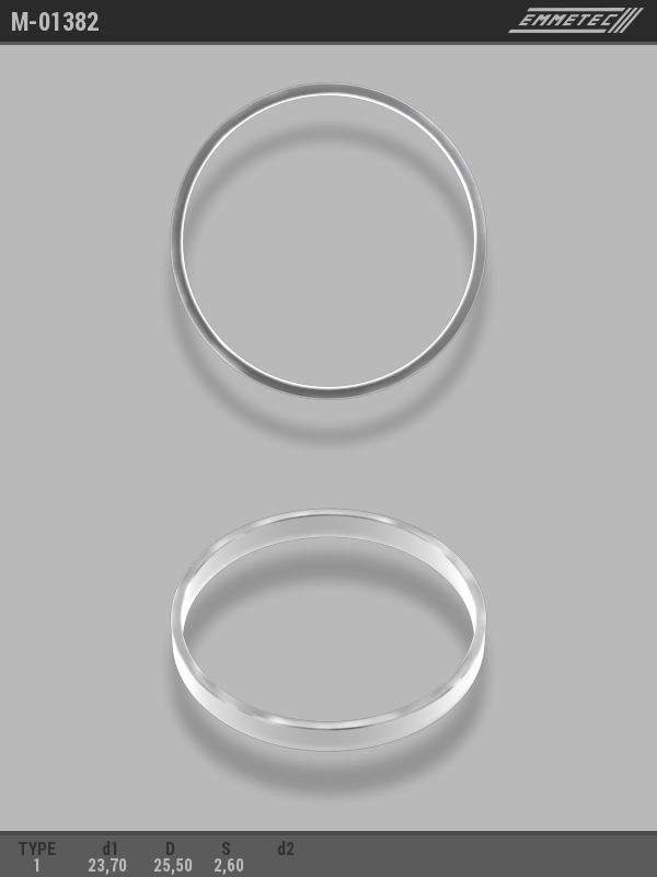 MSG - M-01382 - Кольцо тефлоновое O23,7x25,5 S2,6 тип 1
