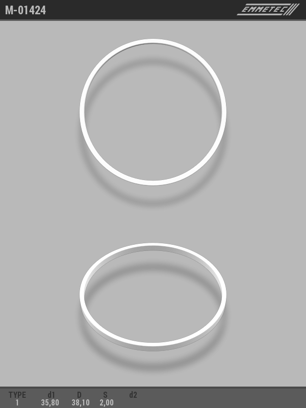 MSG - M-01424 - Кольцо тефлоновое O35,8x38,1 S2 тип 1 MSG - M-01424 - Кольцо тефлоновое O35,8x38,1 S2 тип 1