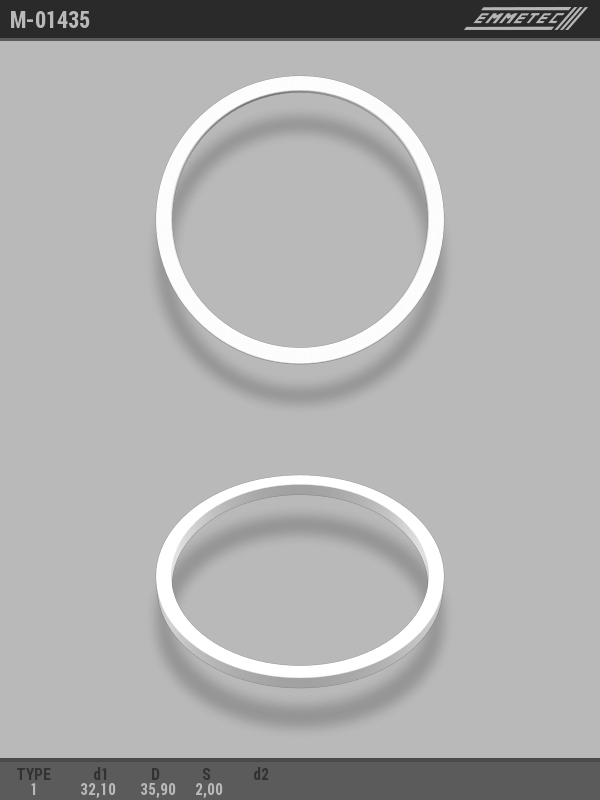 MSG - M-01435 - Кольцо тефлоновое O32,1x35,9 S2 тип 1