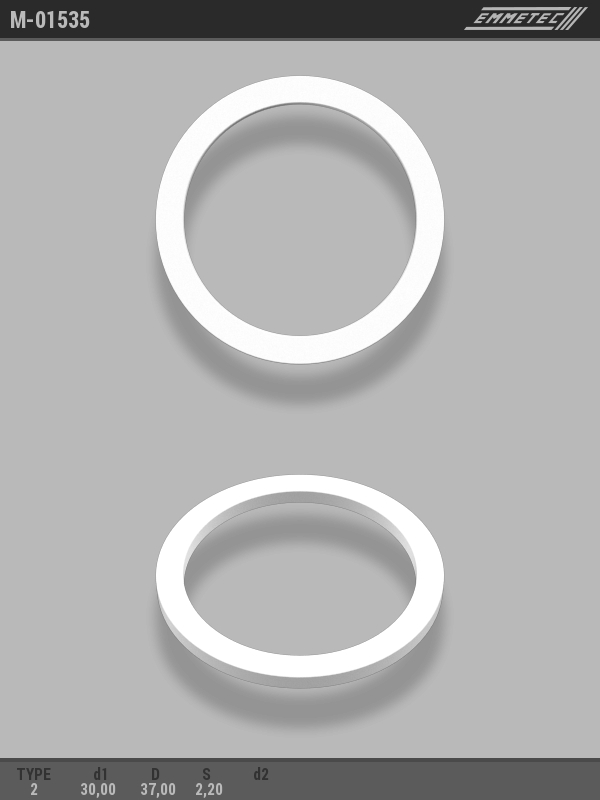 MSG - M-01535 - Кольцо тефлоновое O30x37 S2,2 тип 2