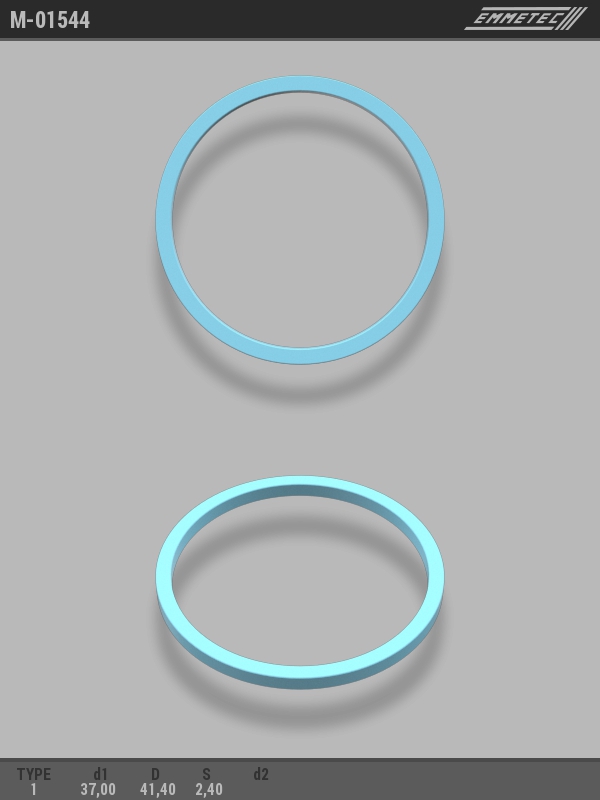 MSG - M-01544 - Кольцо тефлоновое O37x41,4 S2,4 тип 1