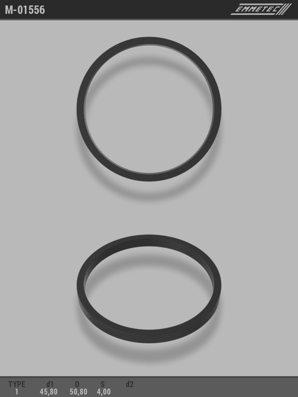 MSG - M-01556 - Кольцо тефлоновое O45,8x50,8 S4 тип 1 MSG - M-01556 - Кольцо тефлоновое O45,8x50,8 S4 тип 1