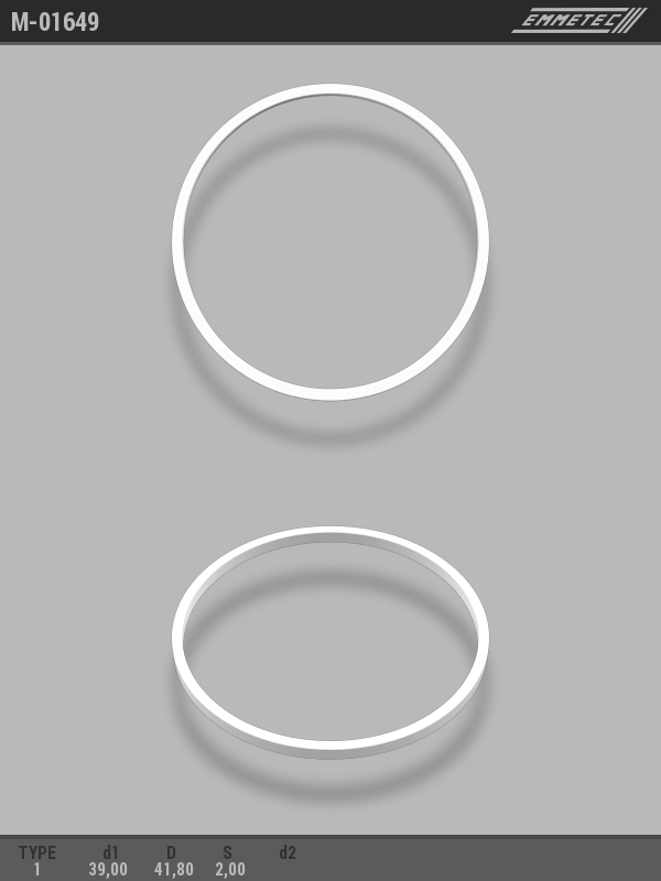 MSG - M-01649 - Кольцо тефлоновое O39x41,8 S2 тип 1