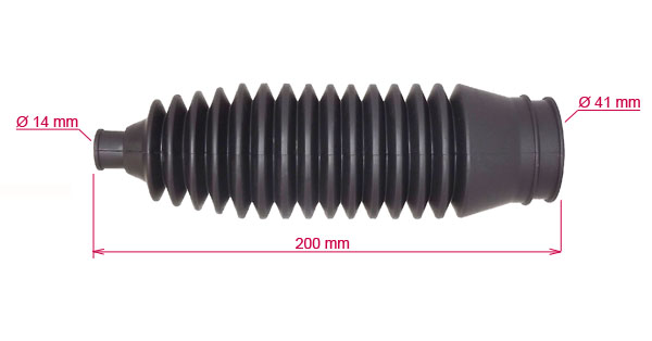 MSG - MT206DUSTER - Пыльник рулевой рейки MITSUBISHI LANCER 00-09