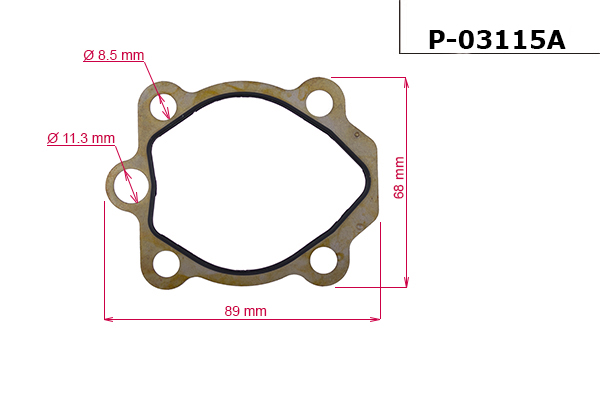 MSG - P-03115A - Прокладка насоса ГУР NISSAN SERENA 95-01, VANETTE CARGO 96-