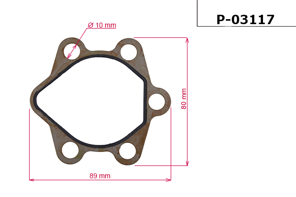 MSG - P-03117 - Прокладка насоса ГУР
