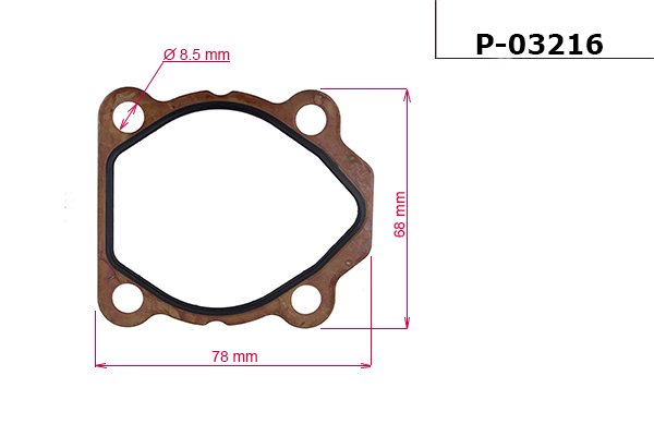 MSG - P-03216 - Прокладка насоса ГУР HYUNDAI SANTA FE II 10-;KIA CARENS III 06-,MAGENTIS 05-,SORENTO II 09-