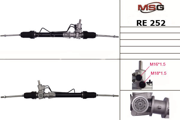 MSG - RE 252 - Рулевой механизм MSG - RE 252 - Рулевой механизм