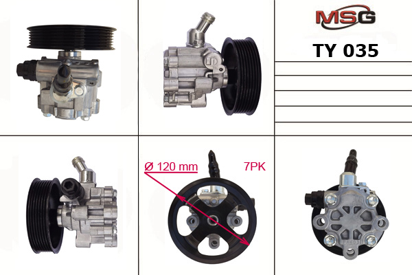 MSG - TY 035 - Гидравлический насос, рулевое управление