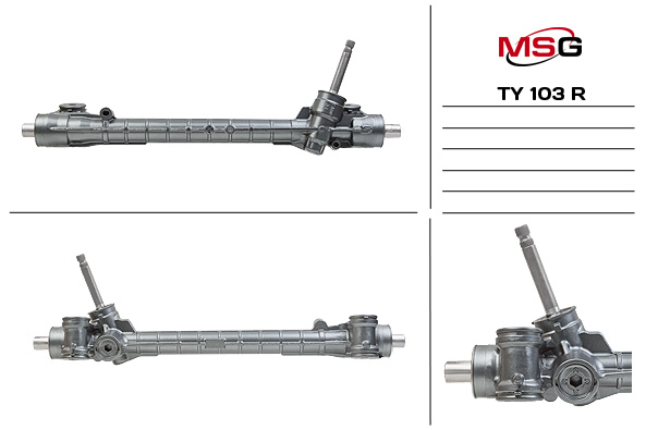 MSG - TY103R - Рулевая рейка без ГУР восстановленная CITROEN C1 (PM_, PN_) 05-;PEUGEOT 107 05-