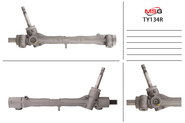 MSG - TY134R - Рульова рейка без ГПК відновлена MSG - TY134R - Рульова рейка без ГПК відновлена