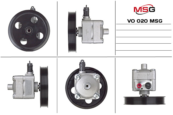 MSG - VO 020 - Насос Г/П VOLVO S60 I, V70 II, XC70 I 2.4D 01.01-04.10