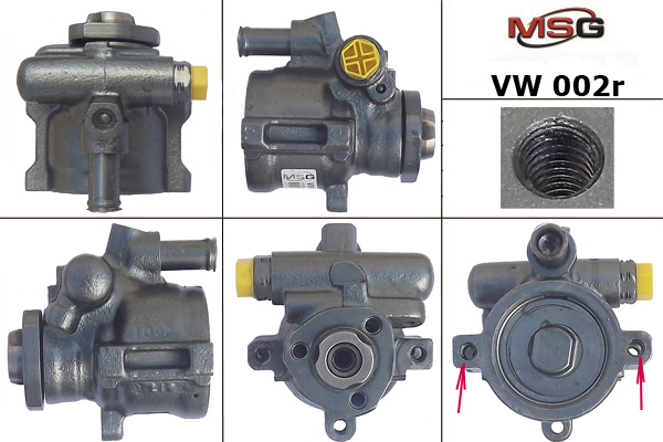 MSG - VW002R - Насос ГУР восстановленный SEAT ALHAMBRA 96-10;SKODA FELICIA I 95-98;VW CADDY II пикап 96-00 MSG - VW002R - Насос ГУР восстановленный SEAT ALHAMBRA 96-10;SKODA FELICIA I 95-98;VW CADDY II пикап 96-00