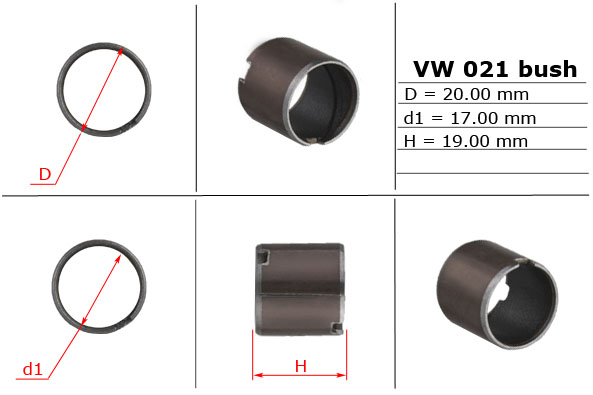 MSG - VW021BUSH - Втулка насоса ГУ 17,00/20,00/19,00 AUDI,FORD,VW MSG - VW021BUSH - Втулка насоса ГУ 17,00/20,00/19,00 AUDI,FORD,VW