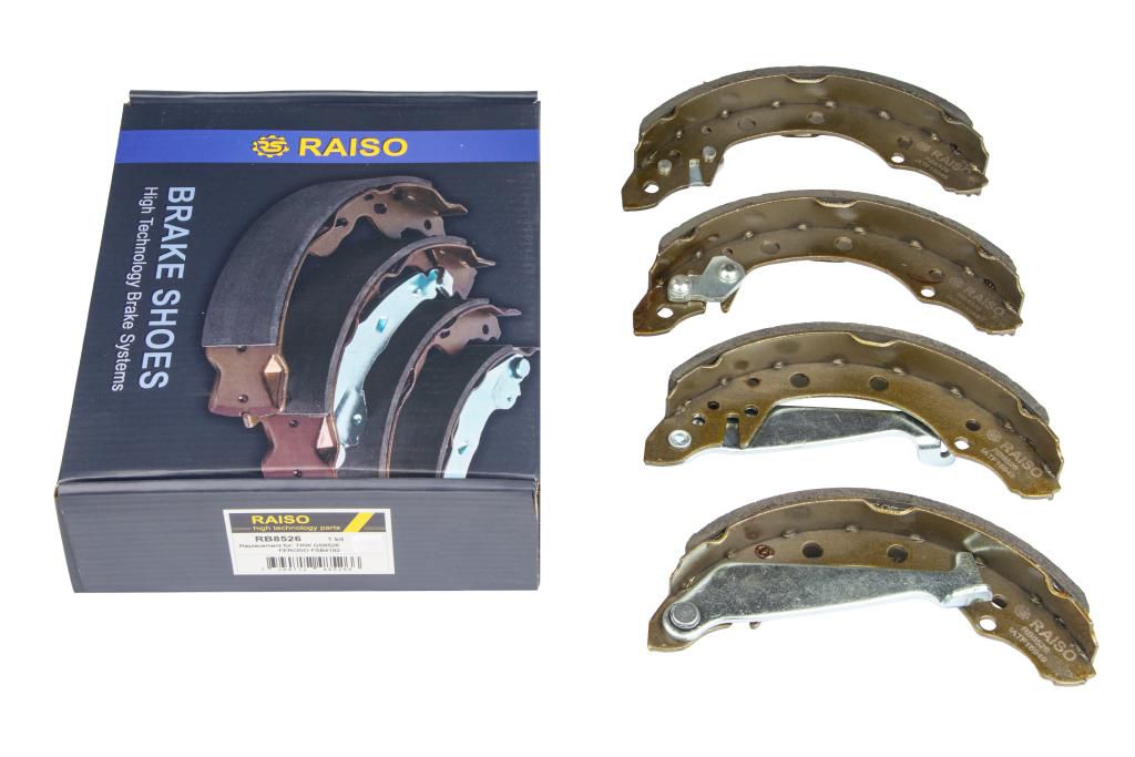 RAISO - RB8526 - К-кт зад. барабан. колодок 200х40 Audi 80->89 Passat/Chery Amulet,Geely CK без ABS