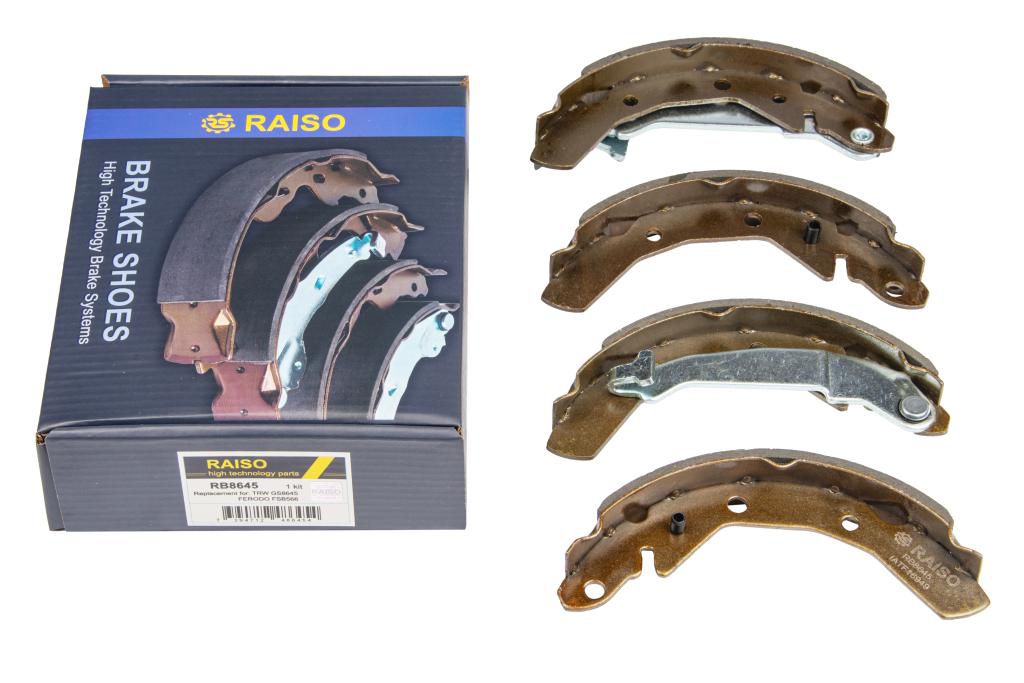 RAISO - RB8645 - К-кт зад. барабан. колодок Daewoo Matiz, Chery QQ RAISO - RB8645 - К-кт зад. барабан. колодок Daewoo Matiz, Chery QQ