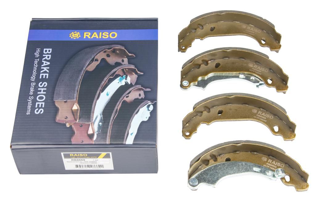 RAISO - RB8669 - Гальмівні колодки задні барабан. Renault Clio II 98-,Dacia Logan 1.4 05- BDX (180x42mm) RAISO - RB8669 - Гальмівні колодки задні барабан. Renault Clio II 98-,Dacia Logan 1.4 05- BDX (180x42mm)