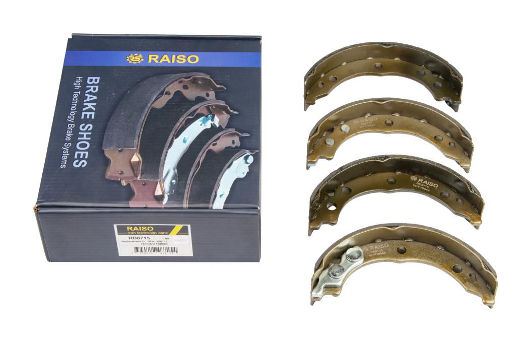 RAISO - RB8715 - Барабанні гальмівні колодки Citroen Jumper/ Fiat Ducato/Peugeot Boxer 1.9-2.8HDI 01-