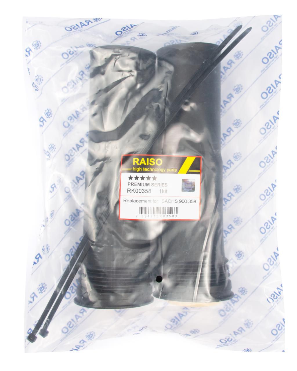 RAISO - RK00358 - (2шт) К-кт пильовик+відбійник задн. амортизатора Audi Q2/Q3 16-/Skoda Kodiaq 16-/Octavia III/IV 12-/VW Golf VII/VIII /Passat B8/Tiguan 16- RAISO - RK00358 - (2шт) К-кт пильовик+відбійник задн. амортизатора Audi Q2/Q3 16-/Skoda Kodiaq 16-/Octavia III/IV 12-/VW Golf VII/VIII /Passat B8/Tiguan 16-