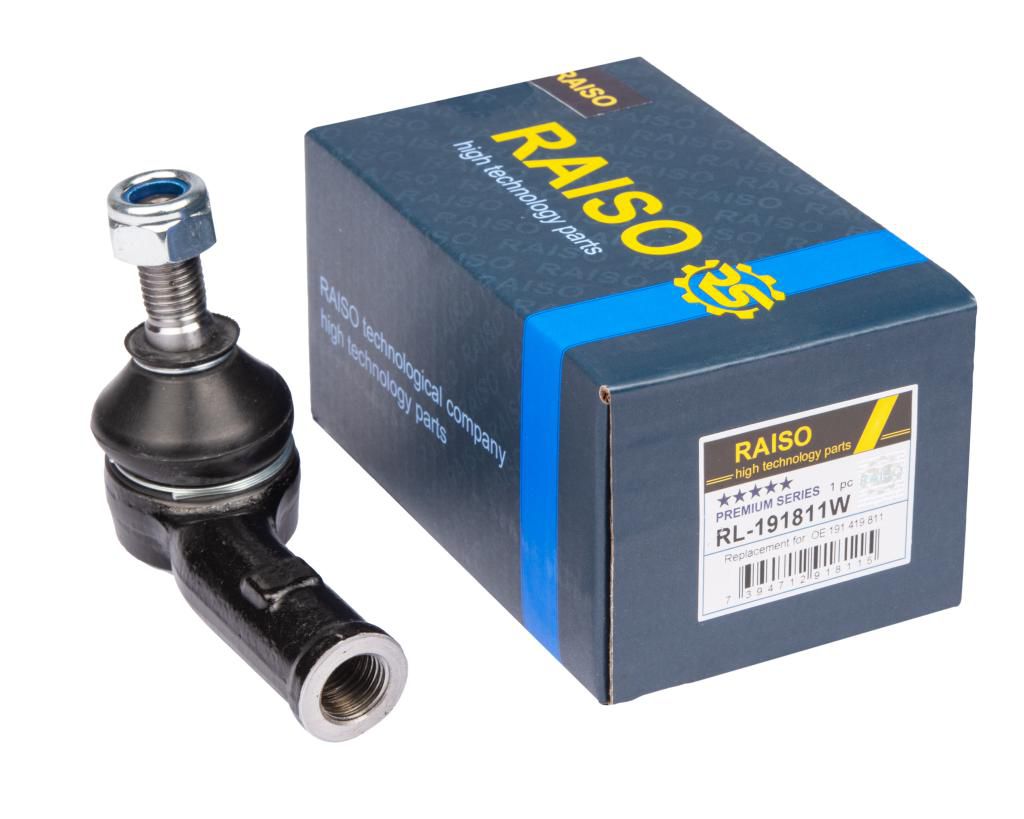 RAISO - RL-191811W - Наконечник лівий VAG Golf II/III Passat III/IV 1.0-2.9 08.83-07.05 RAISO - RL-191811W - Наконечник лівий VAG Golf II/III Passat III/IV 1.0-2.9 08.83-07.05