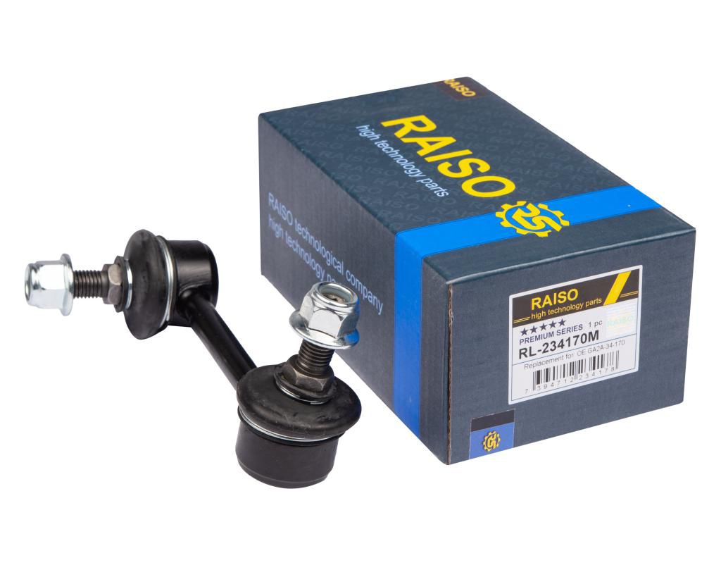 RAISO - RL-234170M - Тяга стабілізатора перед. ліва Mazda 323 93-/626 92-/CX7 2006- RAISO - RL-234170M - Тяга стабілізатора перед. ліва Mazda 323 93-/626 92-/CX7 2006-