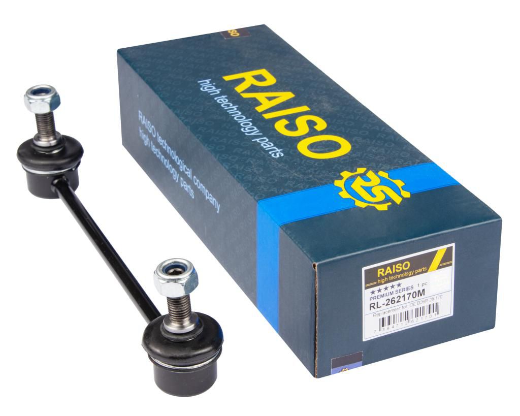 RAISO - RL-262170M - Тяга стабілізатора зад. Mazda 323 BG 89-94, Premacy CP 99 RAISO - RL-262170M - Тяга стабілізатора зад. Mazda 323 BG 89-94, Premacy CP 99