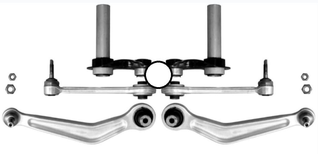 RAISO - RL333200KIT - Комплект важелів  підвіски (задньої) BMW 5 (E39/E60)