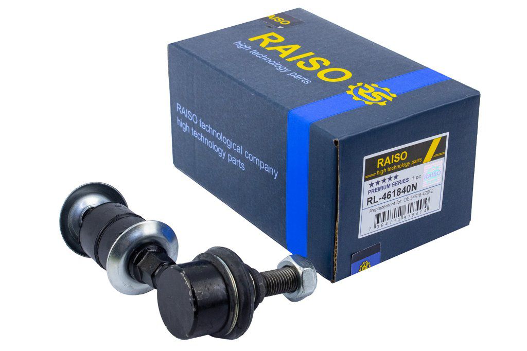 RAISO - RL-461840N - Стійка стабілізатора передня Nissan Sunny III/100NX/300ZX 84-95 (L=90.5mm) RAISO - RL-461840N - Стійка стабілізатора передня Nissan Sunny III/100NX/300ZX 84-95 (L=90.5mm)