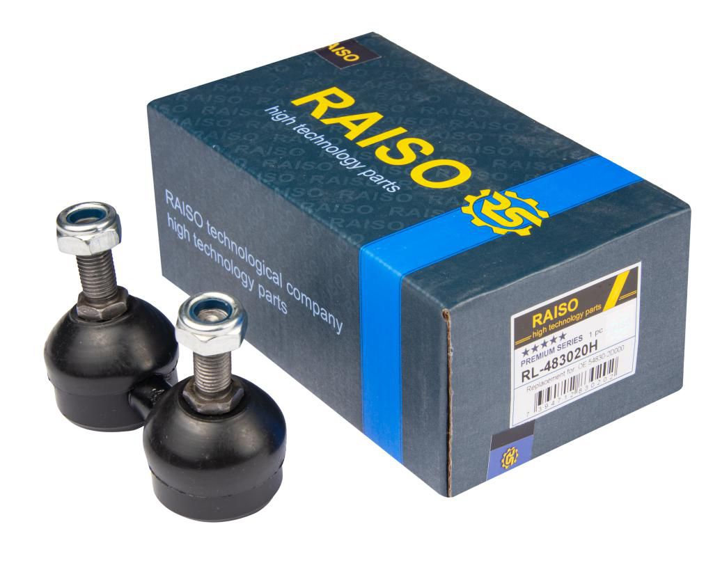 RAISO - RL-483020H - Тяга стабілізатора перед. лів./прав. Hyunday Elantra 6/00-, Sonata II 6/94-6/98 RAISO - RL-483020H - Тяга стабілізатора перед. лів./прав. Hyunday Elantra 6/00-, Sonata II 6/94-6/98
