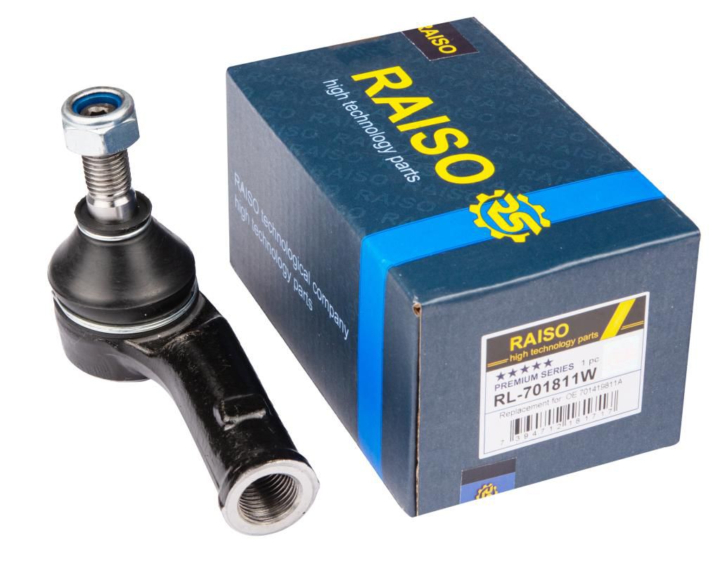 RAISO - RL-701811W - Наконечник кермової тяги лівий VW T-4 -96  (diam 14) RAISO - RL-701811W - Наконечник кермової тяги лівий VW T-4 -96  (diam 14)