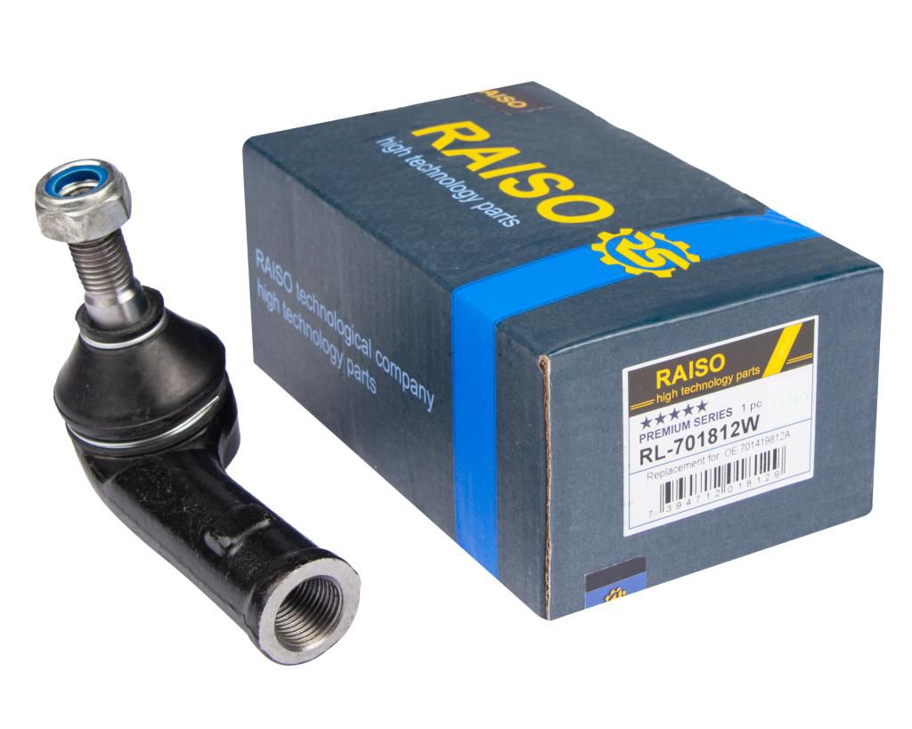 RAISO - RL-701812W - Наконечник кермової тяги правий VW T-4 -96 (diam 14) RAISO - RL-701812W - Наконечник кермової тяги правий VW T-4 -96 (diam 14)