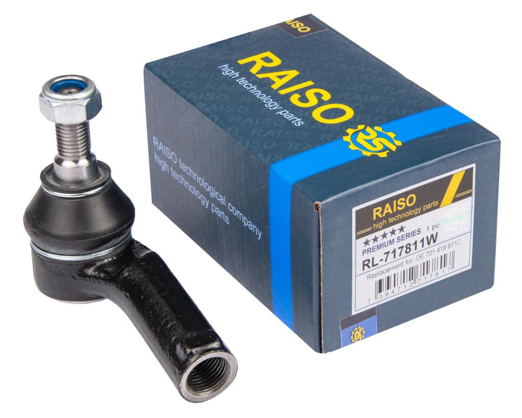 RAISO - RL-717811W - (Ø 18.0 mm) Наконечник кермової тяги лiв. VW T4 1.8-2.8 09.90-04.03 RAISO - RL-717811W - (Ø 18.0 mm) Наконечник кермової тяги лiв. VW T4 1.8-2.8 09.90-04.03