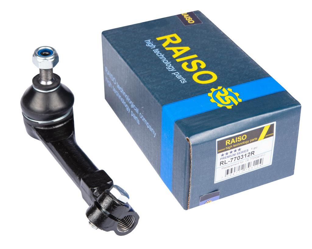 RAISO - RL-770312R - Наконечник керм. тяги правий Renault Kangoo, Kangoo Express, Megane I, Scenic 1.2-2.0 01.96- RAISO - RL-770312R - Наконечник керм. тяги правий Renault Kangoo, Kangoo Express, Megane I, Scenic 1.2-2.0 01.96-