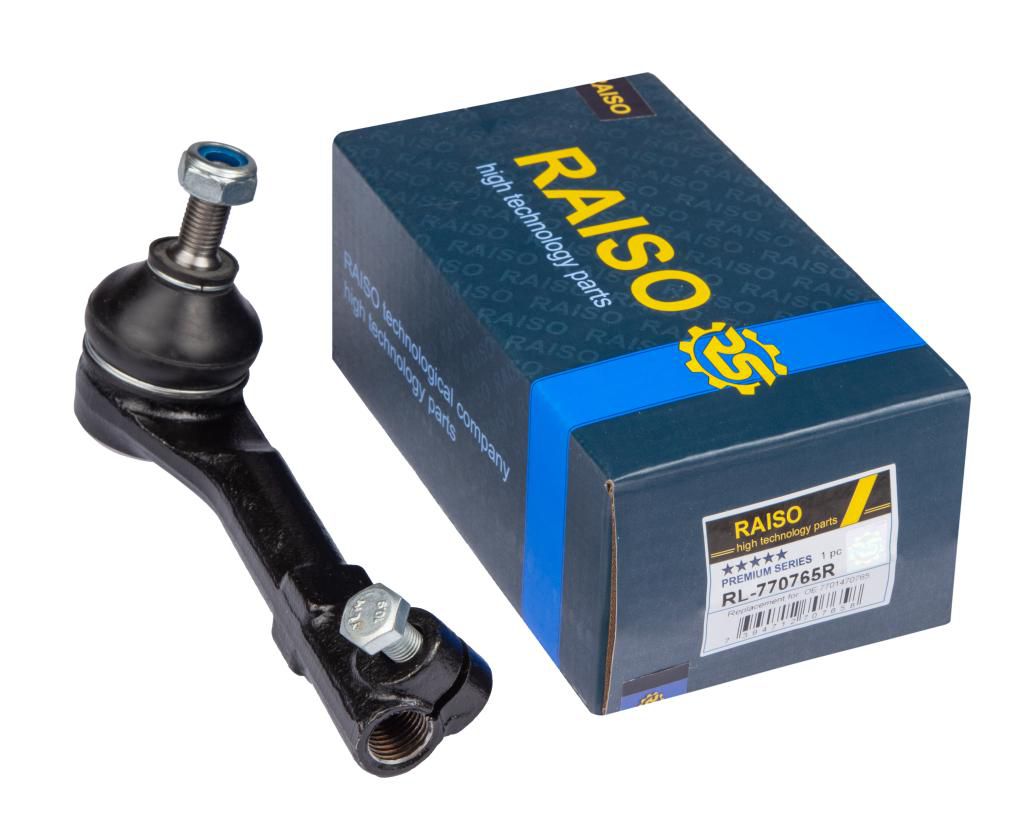 RAISO - RL-770765R - Наконечник керм. тяги лівий Renault Kangoo, Kangoo Express, Megane I, Scenic 1.2-2.0 01.96- RAISO - RL-770765R - Наконечник керм. тяги лівий Renault Kangoo, Kangoo Express, Megane I, Scenic 1.2-2.0 01.96-