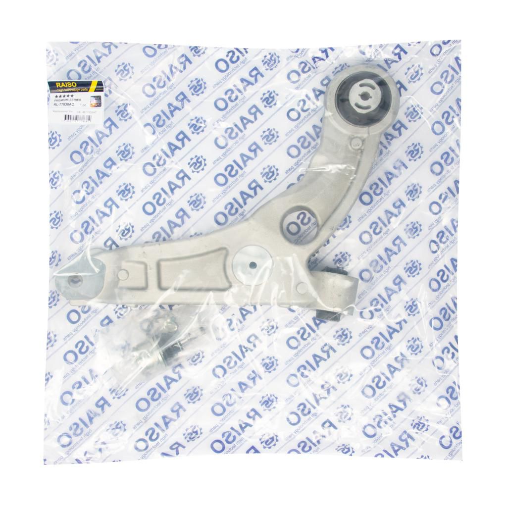 RAISO - RL-77838AC - Важіль передній пр. нижній Cherokee IV 13- (з шаровою опорою) RAISO - RL-77838AC - Важіль передній пр. нижній Cherokee IV 13- (з шаровою опорою)
