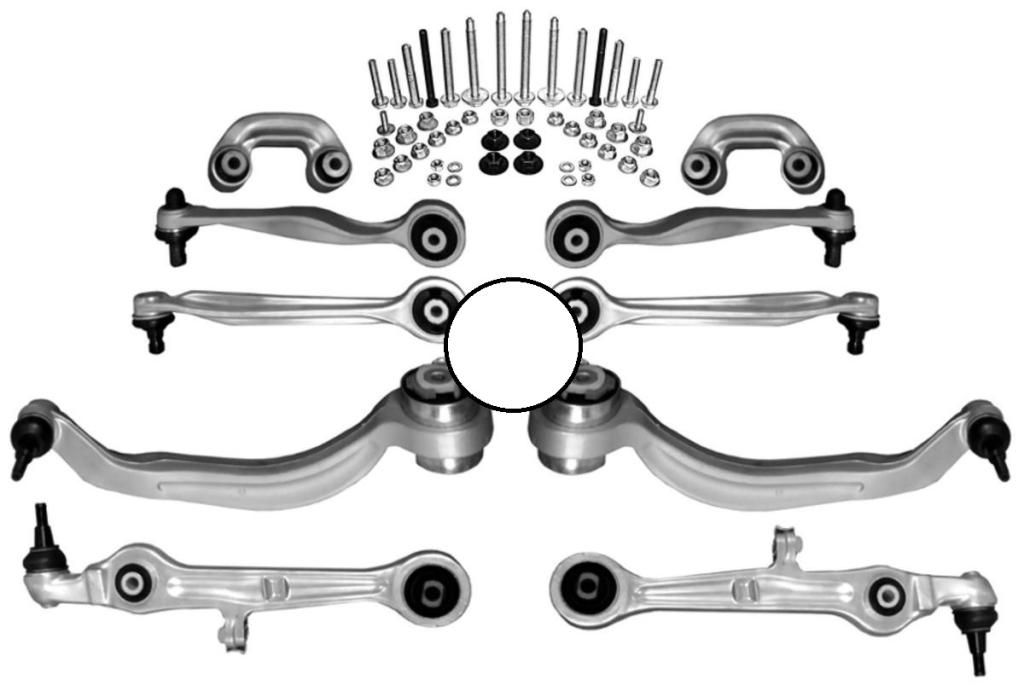 RAISO - RL804750KIT - Комплект важелів передньої підвіски Audi A6 C5 Allroad 00-05 RAISO - RL804750KIT - Комплект важелів передньої підвіски Audi A6 C5 Allroad 00-05