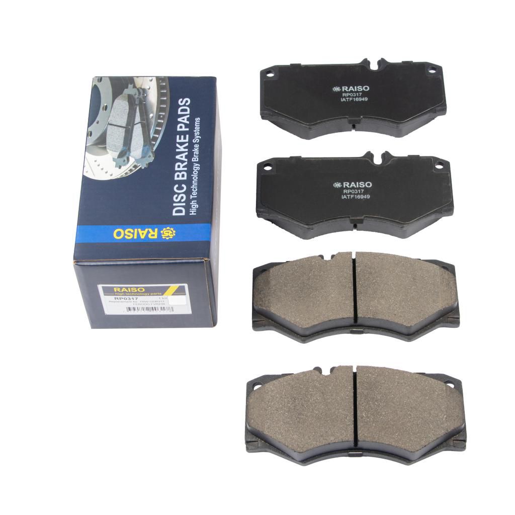 RAISO - RP0317 - К-кт перед. гальм. колодок DB 124,207,208,210,407-409D 81-95 RAISO - RP0317 - К-кт перед. гальм. колодок DB 124,207,208,210,407-409D 81-95