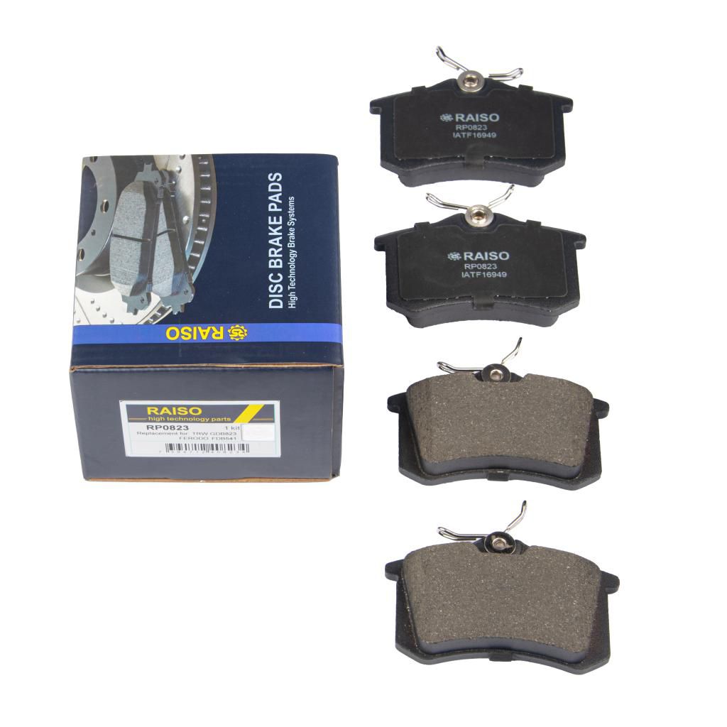 RAISO - RP0823 - Гальмівні колодки дискові зад. Peugeot 405// Seat Cordoba, Ibiza, Toledo// VW Corrado, Golf, Jetta, Passat, Vento 1.6-2.8Vr6 01.84- RAISO - RP0823 - Гальмівні колодки дискові зад. Peugeot 405// Seat Cordoba, Ibiza, Toledo// VW Corrado, Golf, Jetta, Passat, Vento 1.6-2.8Vr6 01.84-